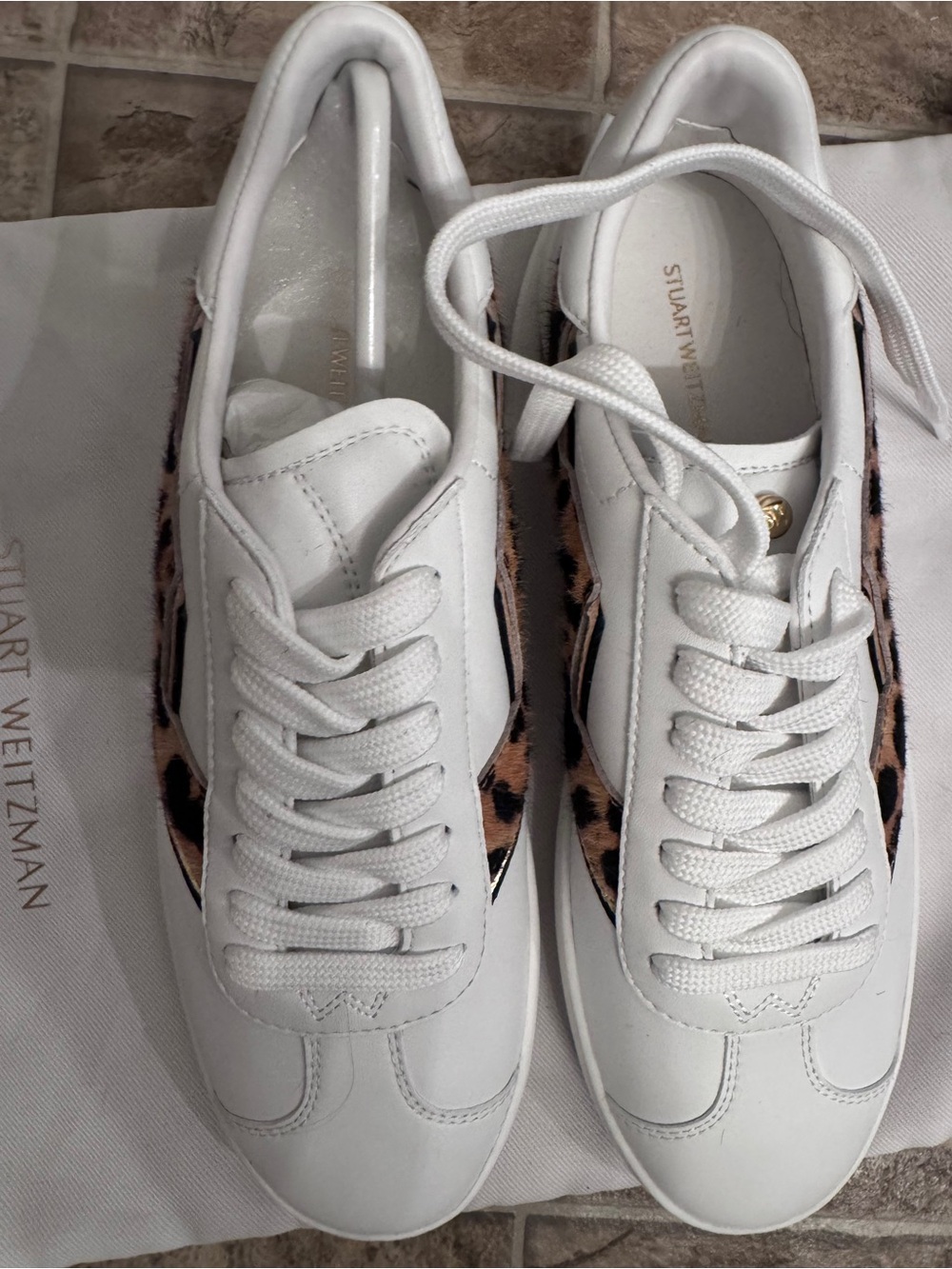 Stuart Weitzman White Women's Sneakers - size 8